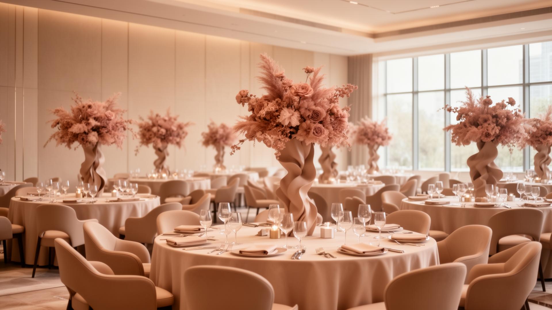 Refined corporate event setup by Grand Gesture Events